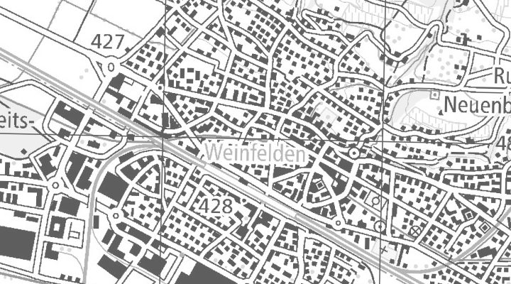 Kartenausschnitt: Region Weinfelden