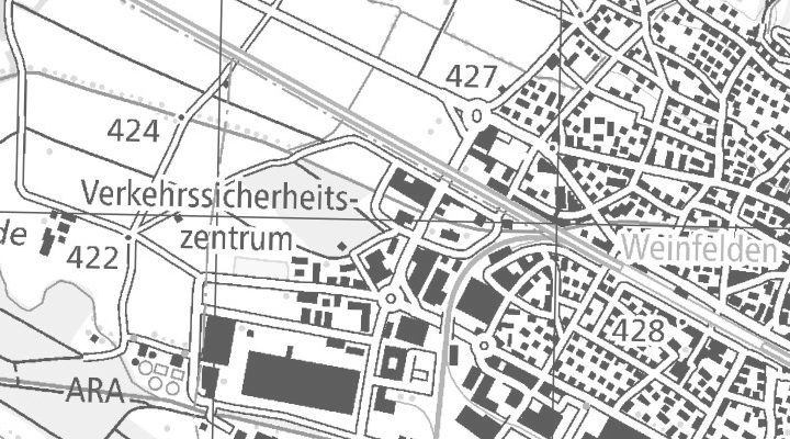 Kartenausschnitt: Dunantstrasse 2, 8570 Weinfelden