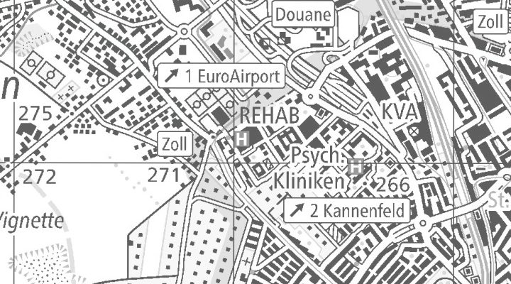 Kartenausschnitt: Im Burgfelderhof 40, 4055 Basel