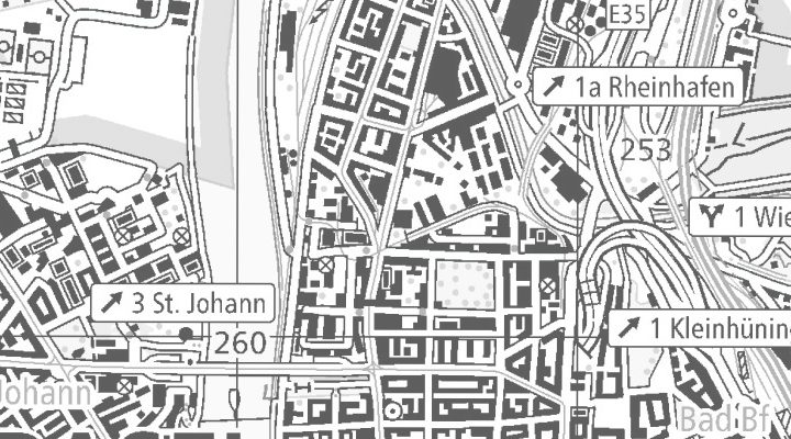 Kartenausschnitt: Gärtnerstrasse 2, 4057 Basel