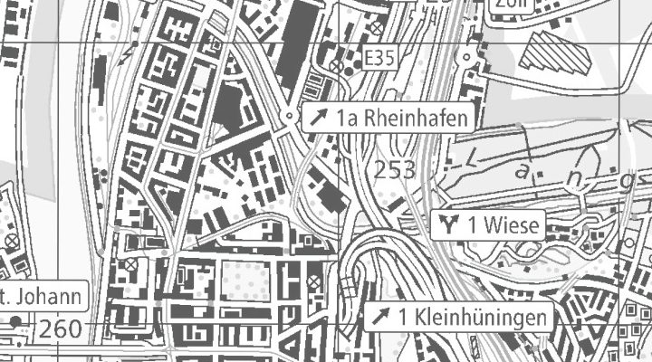 Kartenausschnitt: Hochbergerstrasse, 4057 Basel