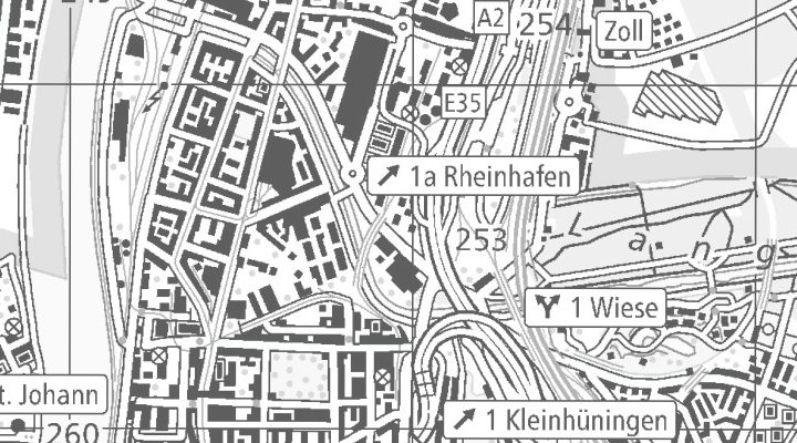 Kartenausschnitt: Hochbergerstrasse 50, 4057 Basel