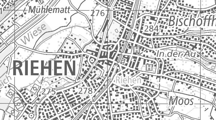 Kartenausschnitt: Wettsteinstrasse 1, 4125 Riehen