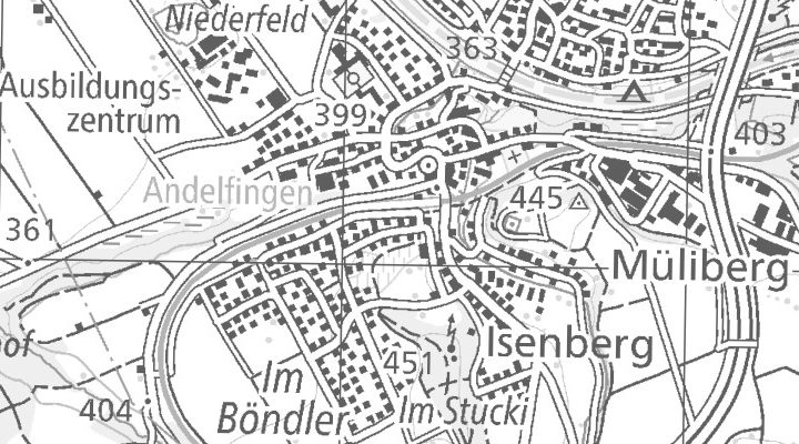 Kartenausschnitt: Thurtalstrasse, 8450 Andelfingen