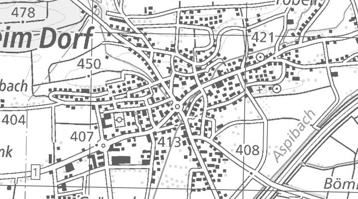 Kartenausschnitt: 8555 Müllheim