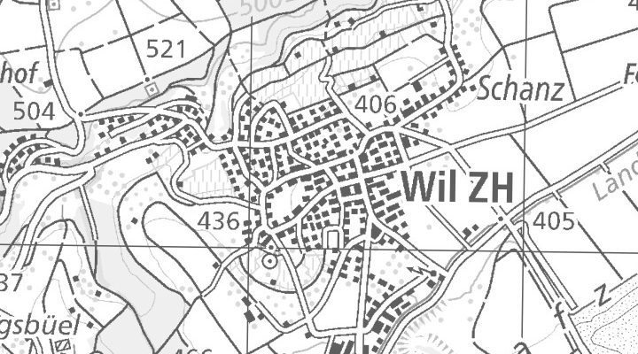 Kartenausschnitt: Rüdlingerstrasse, 8196 Wil