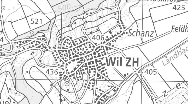 Kartenausschnitt: Rüdlingerstrasse, 8196 Wil