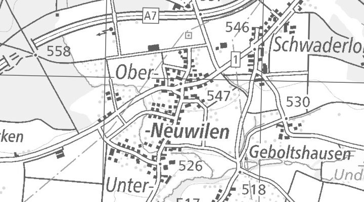 Kartenausschnitt: 8566 Thurgau