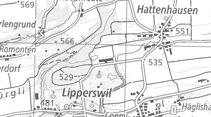 Kartenausschnitt: Golfpanorama 6, 8564 Lipperswil