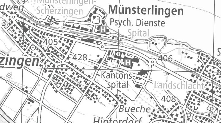 Kartenausschnitt: 8596 Münsterlingen