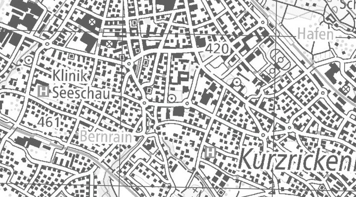 Kartenausschnitt: 8280 Kreuzlingen