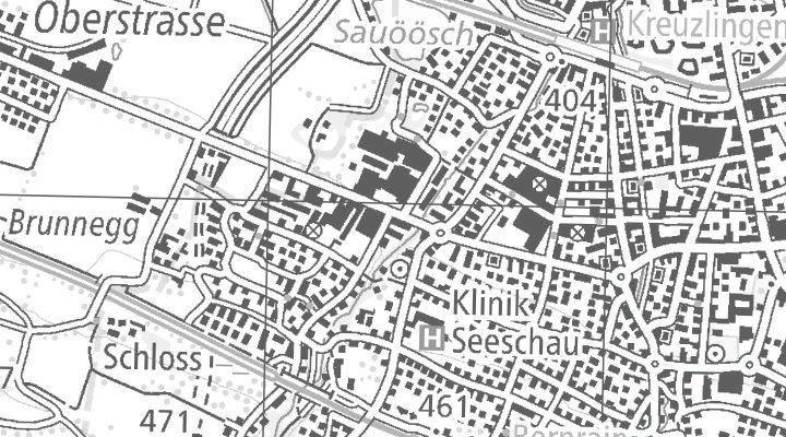 Kartenausschnitt: Esslenstrasse 1, 8280 Kreuzlingen