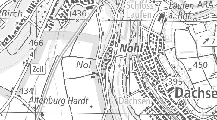 Kartenausschnitt: 8212 Neuhausen