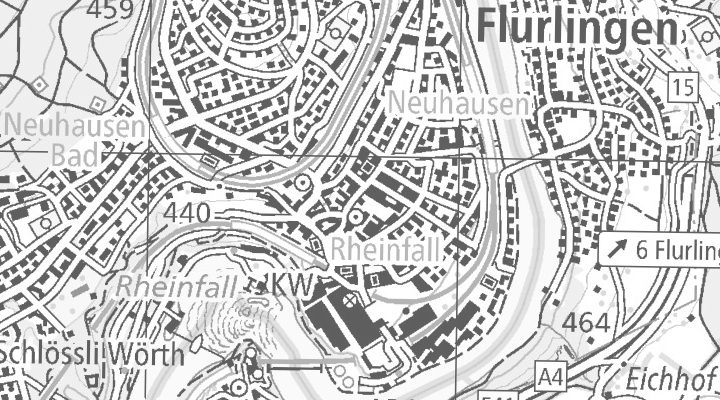 Kartenausschnitt: Zentralstrasse 38, 8212 Neuhausen am Rheinfall