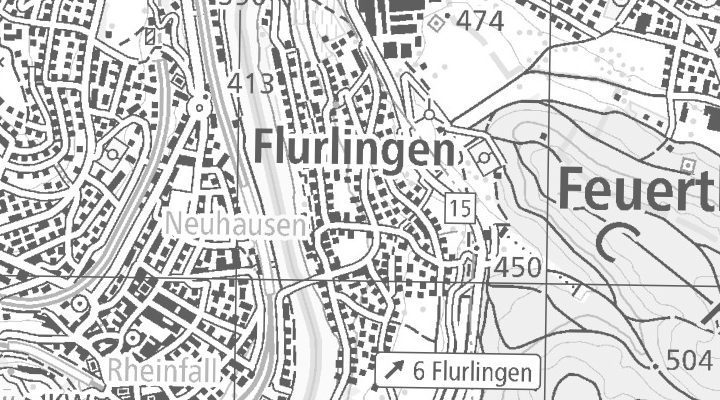 Kartenausschnitt: Winterthurerstrasse 707, 8247 Flurlingen