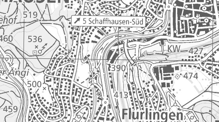 Kartenausschnitt: Rheinweg 11, 8200 Schaffhausen