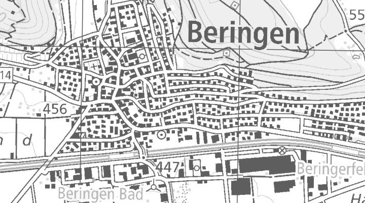 Kartenausschnitt: Industriestrasse 8, 8222 Beringen SH