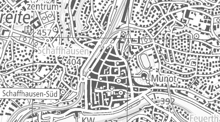 Kartenausschnitt: Webergasse 39, 8200 Schaffhausen
