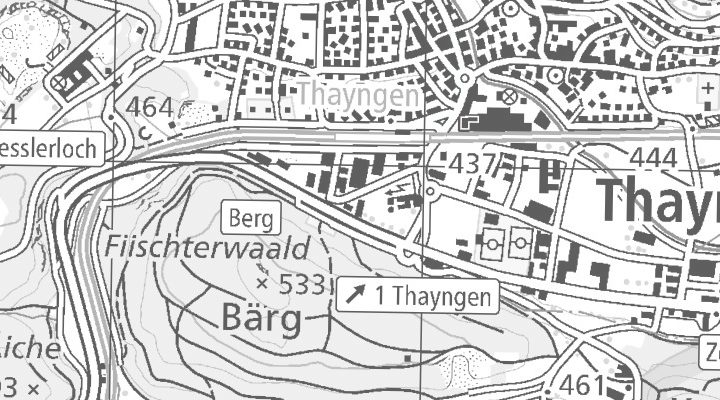 Kartenausschnitt: Bohlstrasse 17, 8240 Thayngen